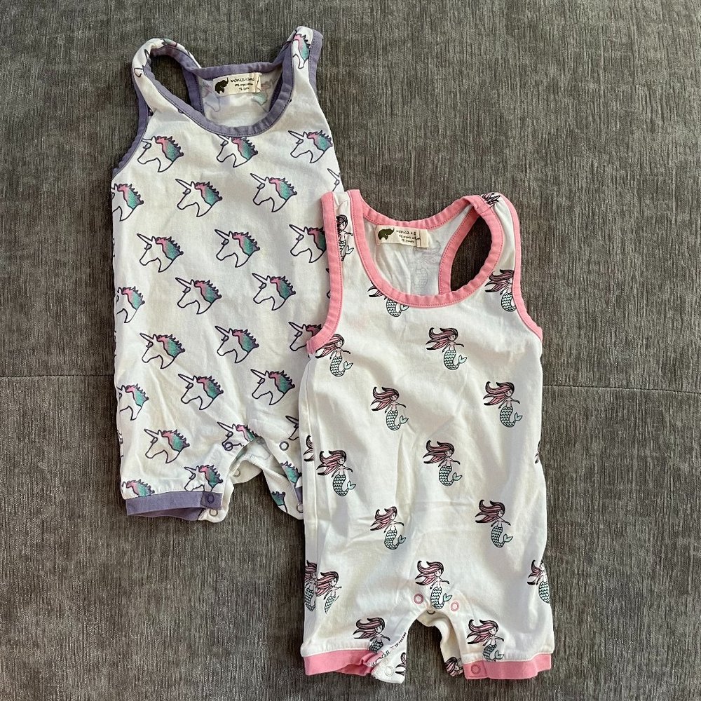 Monica + Andy Racerback Shortall 2 Pack: 3-6M